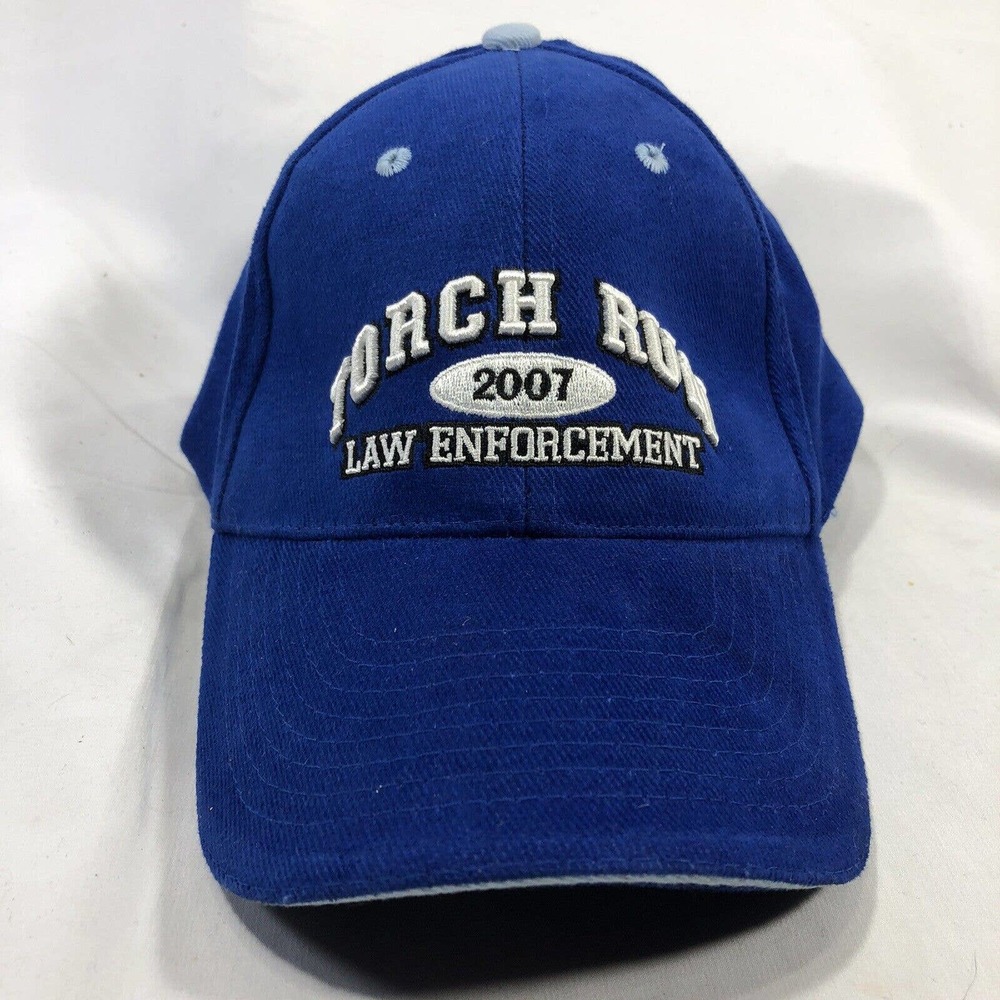 Torch Run Law Enforcement 2007 Special Olympics Hat Cap Blue Missouri Adjustable